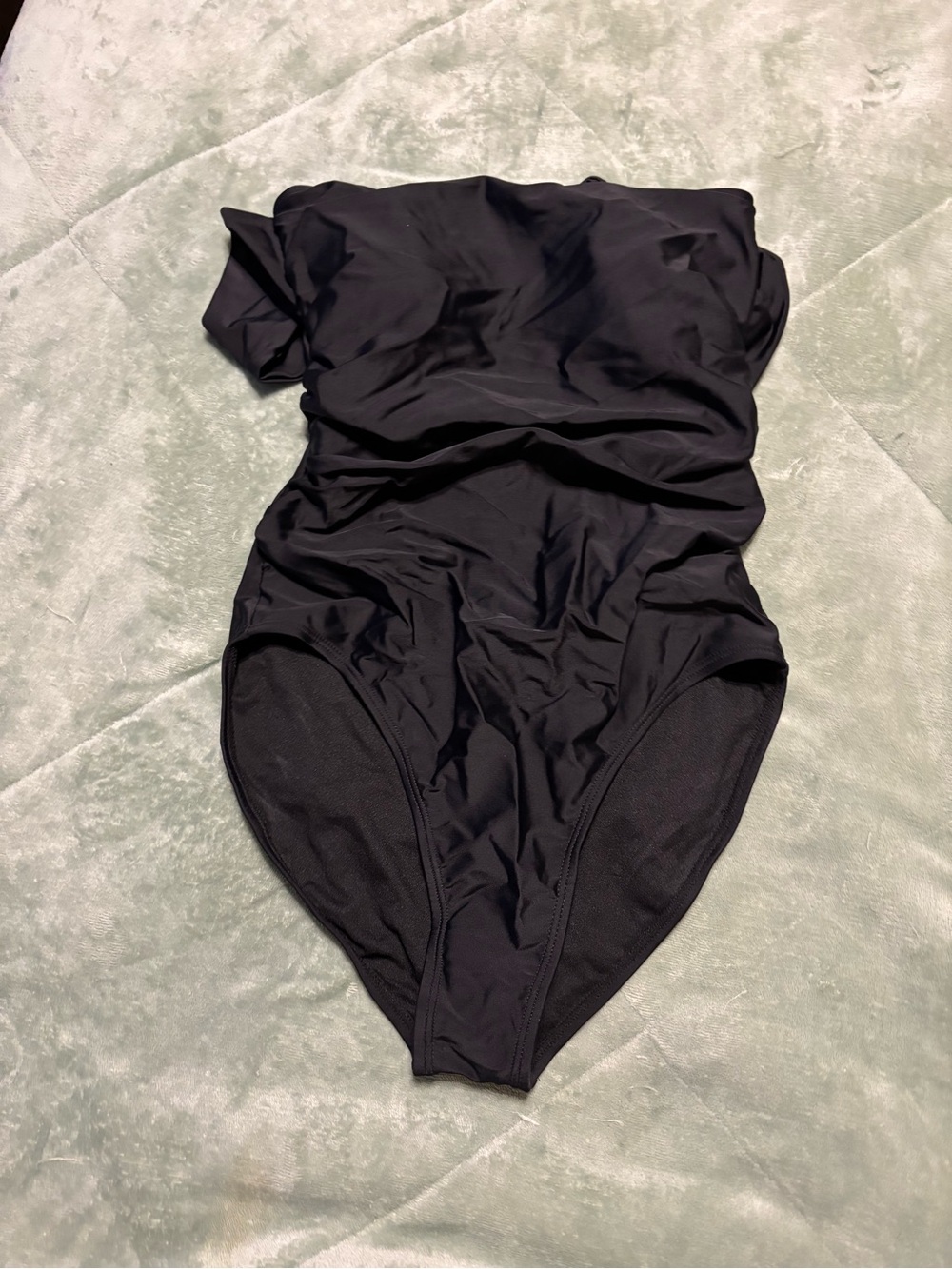 RACHEL Rachel Roy Black One-Piece Swimsuit with Gold Accent #8
